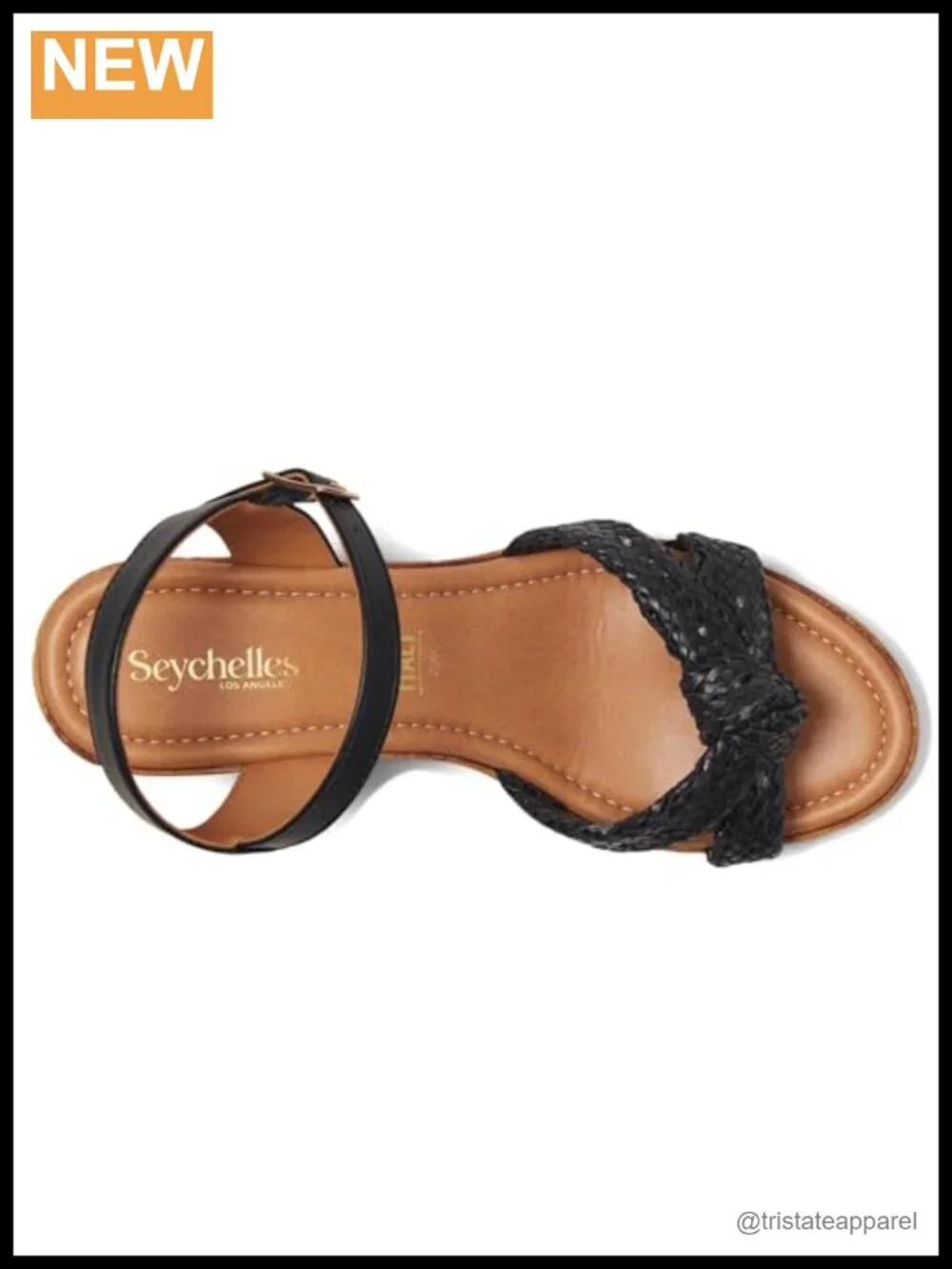 Seychelles Musical V Heeled Sandals Woven Polyurethane Platform Cork